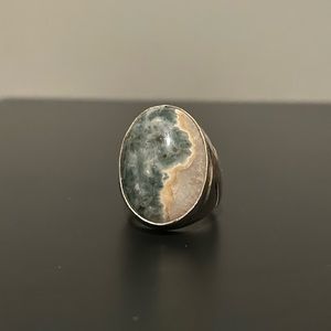 Ocean Jasper Sterling Silver Ring